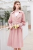 Ba màu 3colour2020 xuân mới chính hãng cửa hàng giảm giá chính hãng thẳng mỏng mỏng áo dài trench coat - Trench Coat