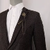 ghim cài áo vest nam Chanel Phù hợp với nam giới trâm cài châu Âu, Mỹ, Nhật Bản và Hàn Quốc dây chuyền dài phù hợp với pin vest khóa pin huy hiệu dây chuyền trang trí nam thời trang cài áo vest Trâm cài