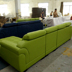 L-loại sofa sofa phòng khách đầy đủ ăn mặc hiện đại nhỏ gọn đa người sofa da sofa top lớp da bò Ghế sô pha