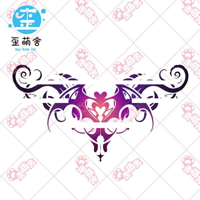 taobao agent Demon Heart Crooked Meng She Original Design Reduction Sacrifice Silver Fittings Silver Pattern Paste Sacred Tattoo Patch