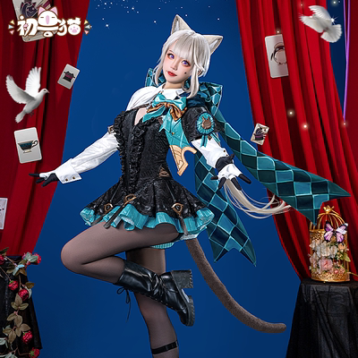 taobao agent The original beast cat tail version of the original god cosplay women's clothing Linnite cos clothing two -dimensional game clothing Fengdan