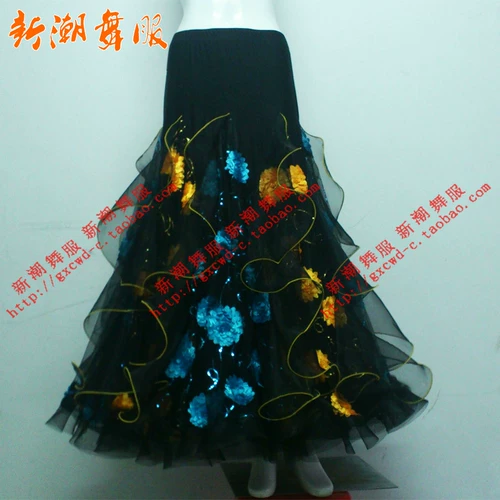 Новый современный танцевальный костюм BH Square Dance Dance Dance Dance Юбка латиноамериканцы D11