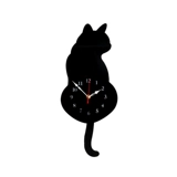 Творческие висящие часы собачья хвост, японский и корейский хвостовой кошка в форме висящих часов гостиная