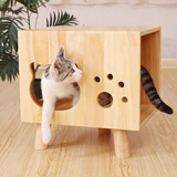 Деревянная летняя универсальная мебель для кровати на четыре сезона из натурального дерева, домашний питомец