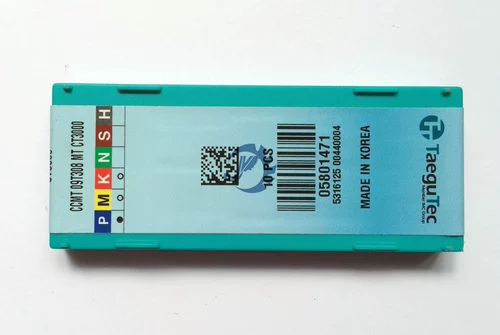 Taegutec Tetk CNC Blade CCMT09T308-MT CT3000 Металлический керамический лезвие