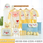 Quần áo sơ sinh bộ quà tặng mùa xuân và mùa thu quần áo trẻ sơ sinh cotton sơ sinh trăng tròn quà tặng cung cấp Daquan - Bộ quà tặng em bé