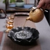 Bình gốm sáng tạo, nồi cát tím, ấm trà, bình, chậu, bọt khô kiểu Nhật, hoa sen, bộ ấm trà bằng gốm, phụ kiện - Trà sứ