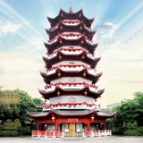 Знаменитая квадратная башня Tianyue