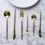 Португальский Гоа, тот же западный посуда, нож и вилка костюма порошкообразной золотой десерт ложки кофейная ложка.