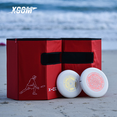 Фрисби xcom艾克便携式飞盘桶套装飞盘团建道具 飞盘桶游戏道具配2片飞盘