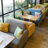 Кофейный скандинавский диван, десертная ткань для отдыха, чай с молоком, шпильки для волос, журнальный столик, простой и элегантный дизайн