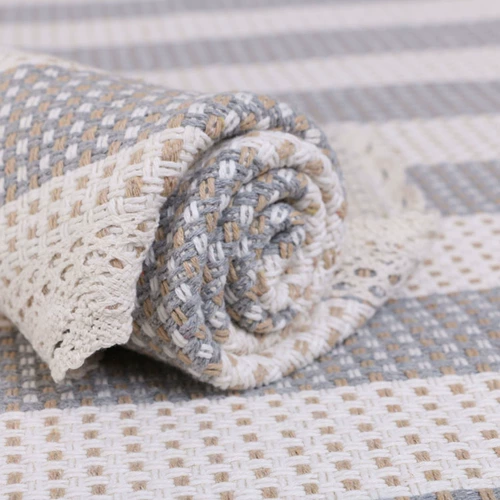 Плетеный универсальный диван на четыре сезона, антистатическая электрическая ткань, из хлопка и льна, сделано на заказ