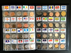Иностранная валюта 世界120国硬币册120个国家硬币货币收藏册钱币大全套外国钱币真