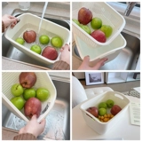 Двойная слоя для мытья корзина для корзин