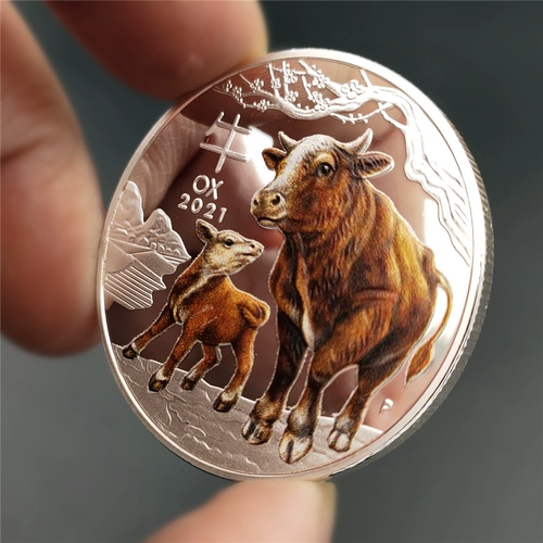 Австралия памятная библиотека валюта валюта Dragon Year Year Год тигрого года животного цвета серебра одаренные подарки на монетах зодиака