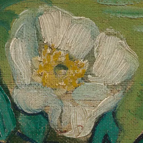 Van Gogh Wild Rose после Нидерландов впечатление от масляной живописи цветок белая роза Электронный материал для картинки