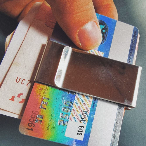 Универсальный портативный бумажник из нержавеющей стали, металлический зажим для денег для путешествий