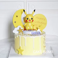 Trang trí bánh nướng Bikachu Trang trí lắc Pikachu Sinh nhật Bánh Dressing Net Red INS Trang trí bánh - Trang trí nội thất trang trí nhà bếp