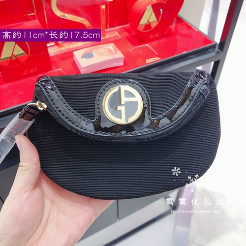 Armani, косметичка, черная маленькая сумка клатч, сумка-органайзер, сумка для хранения