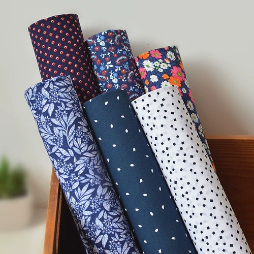 Японская ретро хлопковая ткань, рубашка, пижама, цветочный принт