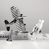 Модель самолета, металлическое настольное украшение для друга