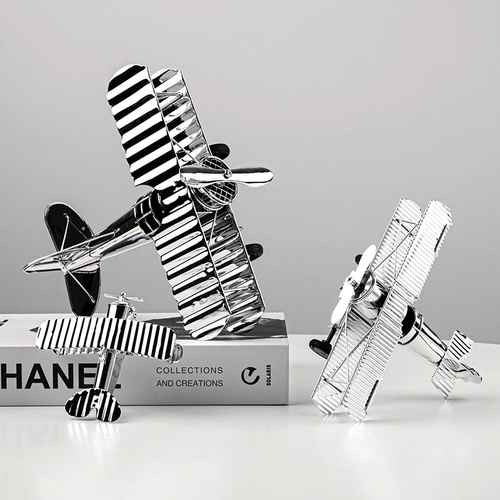 Модель самолета, металлический настольный декор для друга