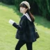 2018 mùa xuân văn học gió đại học tính khí ngọt ngào retro kẻ sọc Hàn Quốc phiên bản của hoang dã ngắn sinh viên áo len nữ áo jacket nữ Áo khoác ngắn