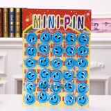 Мультяшный значок, детская брошь, синие большие румяна, 30 шт