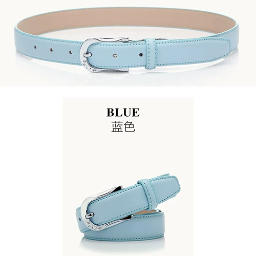 Universal white leather belt, trousers, genuine leather
