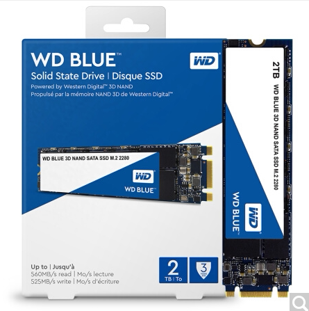 WD/Западная Data Blue серия -3D 250G 500G M.2 SATA канал SSD твердотельный накопитель