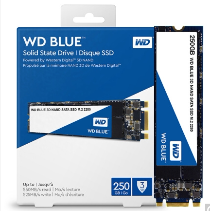 WD/Западная Data Blue серия -3D 250G 500G M.2 SATA канал SSD твердотельный накопитель