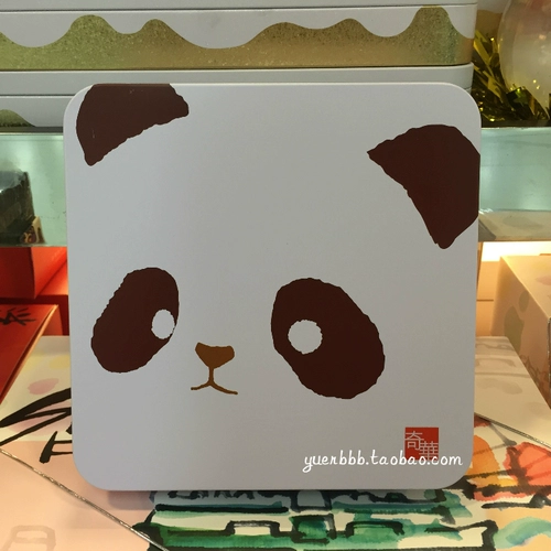 Гонконг приобретает Qihua Bakery Family Panda Avocado Cooky Biscuits подарочная коробка импортированная закуска.