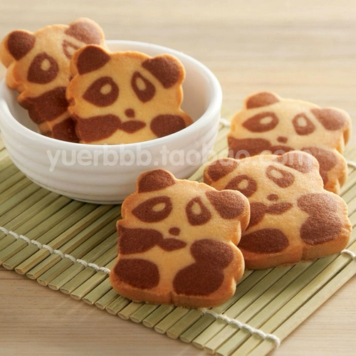 Гонконг приобретает Qihua Bakery Family Panda Avocado Cooky Biscuits подарочная коробка импортированная закуска.