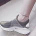 Quý bà Hàn Quốc Tối giản Superfine Dây đen đơn Kim cương Vòng chân bạc Bạc Không phai màu được đề xuất bởi Chủ sở hữu - Vòng chân Vòng chân