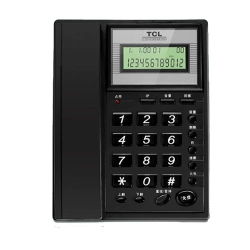 TCL37 Телефонный фиксированный телефонный сиденье в машинном отделении дома -Перезвон -беззаботный идентификатор вызывающего абонента.