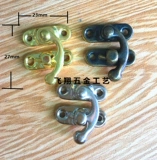 Антикварная деревянная коробка, бронзовый замок, 23×27мм