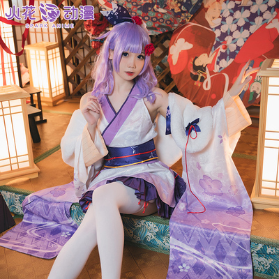 taobao agent Spark Anime Aero Airlines COS COS Server Sister Sisters New Year Kimono Game Set COSPLY Costume Woman