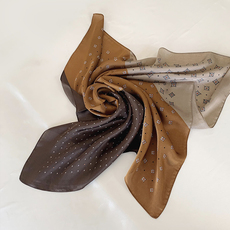 шарф 原创设计复古爱心小丝巾百搭春夏秋小领巾发带新款装饰韩版小方巾