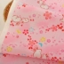 Nhật bản nhập khẩu tre bông và gió vải bông cotton Sakura Dragonfly DIY handmade trẻ em vải H1 vải dạ tweed Vải vải tự làm