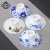 Bình gốm bọc bát đơn tách trà chén bát trà hoa trà đặt trà không nắp có nắp ba sứ lớn màu trắng - Trà sứ ấm giữ nhiệt pha trà Trà sứ
