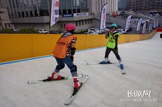 Детская площадка 旱雪毯雪狐旱地雪毯七彩旱滑道每平米360元