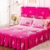 Độc khăn trải giường giường váy ngủ cotton váy cotton giường bìa trượt tấm 1,8 m 2.0m xù nắp bảo vệ - Váy Petti