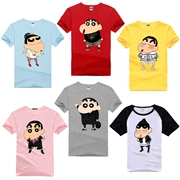 2018 mùa hè mới crayon nhỏ mới ngắn tay t-shirt nữ và nam những người yêu thích với anh em nạp sinh viên ký túc xá phòng ngủ đồng phục đội