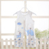 Hajiqi mùa hè trẻ sơ sinh vest Xiêm quần áo tre sợi mở 裆 quần áo nam giới và phụ nữ bé không xương leo quần áo áo liền quần cho bé chính hãng Áo liền quần