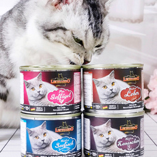 Кошки закуски 德国leonardo小李子猫罐头主食罐猫零食幼猫成猫增肥发腮湿粮200g