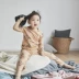 Forhome cá nhân cotton cotton hoạt hình in đồ ngủ trẻ em cha mẹ-con mô hình phụ nữ phù hợp với nhà dịch vụ thời trang công sở Bộ Pajama