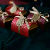 密语森林 Ящик для перми и красные конфеты Новая китайская ретро свадебная труба конфеты минималистская свадебная конфеты конфеты