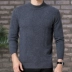 Áo len cashmere của thành phố Ordos cho nam nửa cao cổ áo len dày ấm áp áo len nam đan áo len chạm đáy áo phông nam đẹp Áo len