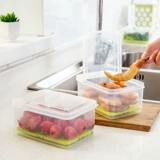 Японская импортная прямоугольная фруктовая коробка для хранения, пластиковая кухня