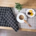 Nhà vải Tây thực phẩm mat Châu Âu bảng mat cách nhiệt pad dày bông và vải lanh chống nóng khăn trải bàn placemat bát mat coaster